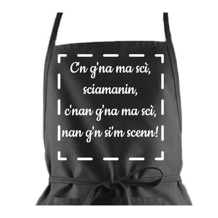 Grembiule da Cucina Personalizzabile con Foto e Scritta