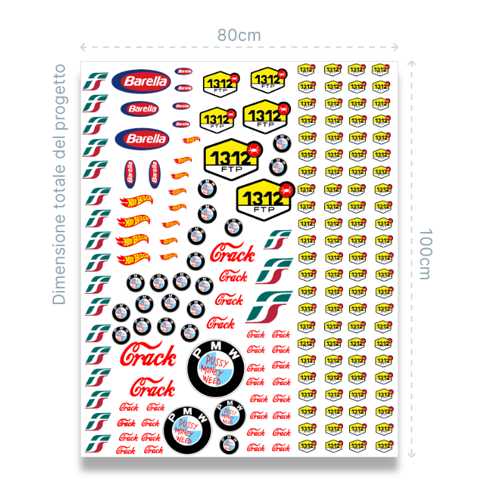 STAMPA DTF LUCE 80CM