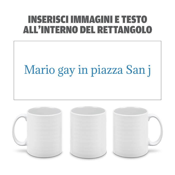 Tazza in Ceramica Personalizzata con Foto e Scritte