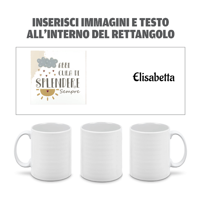 Tazza in Ceramica Personalizzata con Foto e Scritte