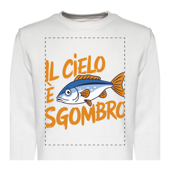 Felpa Girocollo in French Terry Personalizzabile F/R