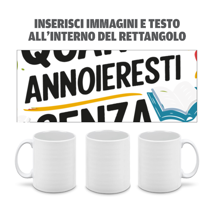 Tazza in Ceramica Personalizzata con Foto e Scritte