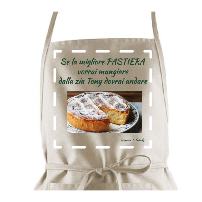 Grembiule da Cucina Personalizzabile con Foto e Scritta
