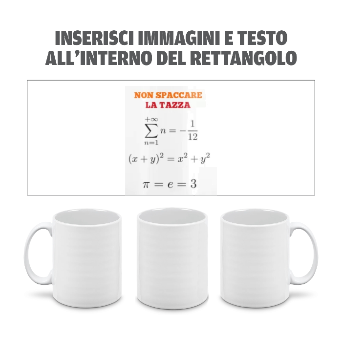 Tazza in Ceramica Personalizzata con Foto e Scritte