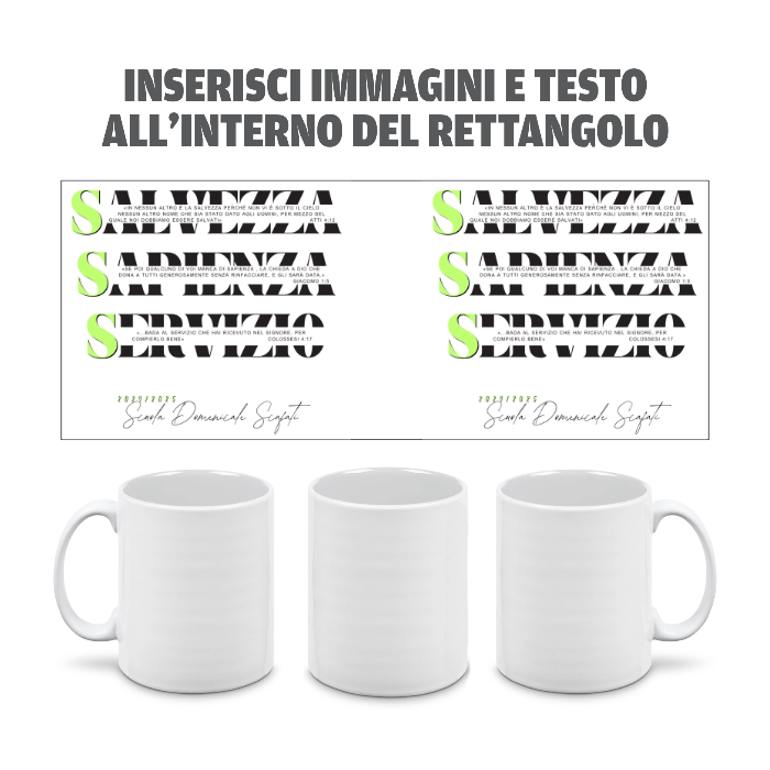 Tazza in Ceramica Personalizzata con Foto e Scritte