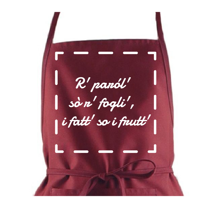 Grembiule da Cucina Personalizzabile con Foto e Scritta