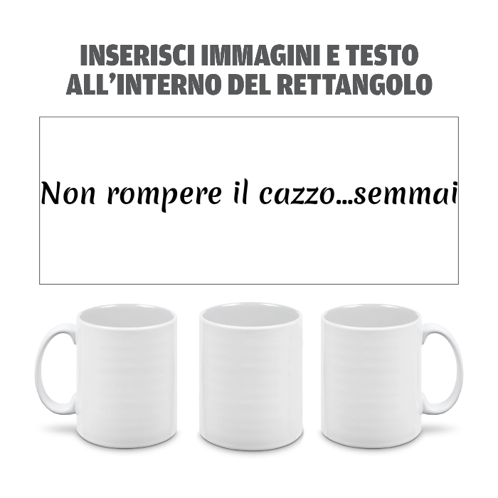 Tazza in Ceramica Personalizzata con Foto e Scritte