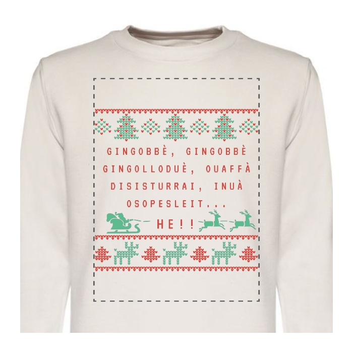 Felpa Girocollo in French Terry Personalizzabile F/R