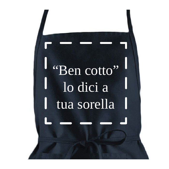 Grembiule da Cucina Personalizzabile con Foto e Scritta