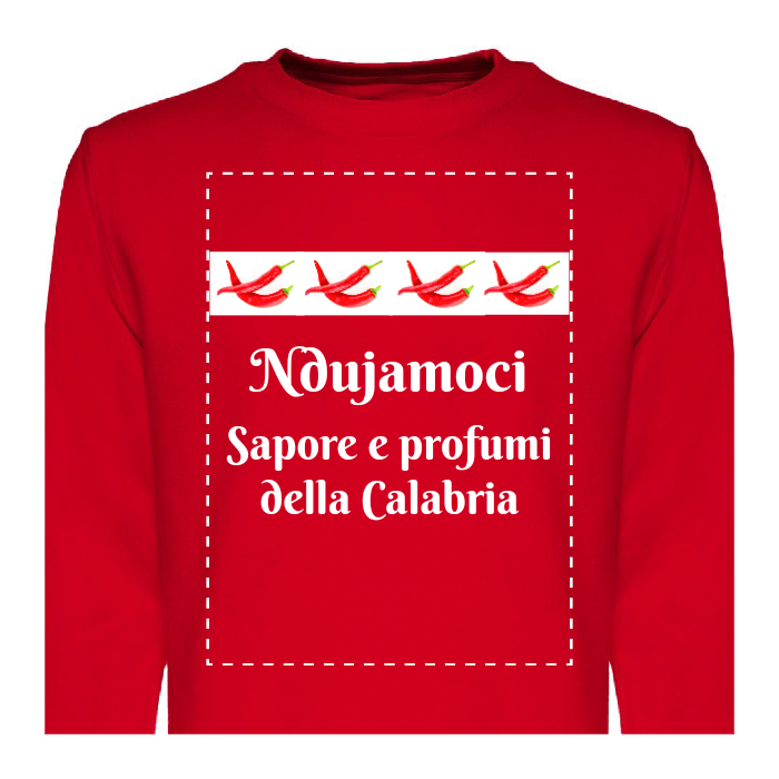 Felpa Girocollo in French Terry Personalizzabile F/R