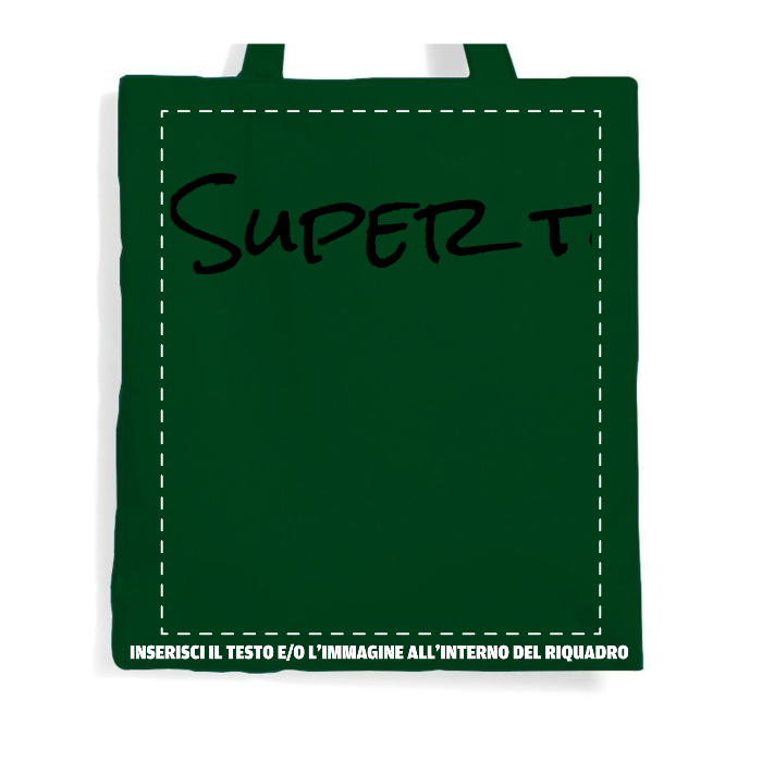 SHOPPER PREMIUM IN COTONE MANICO LUNGO 100% COTONE - PREMIUM BAG BS