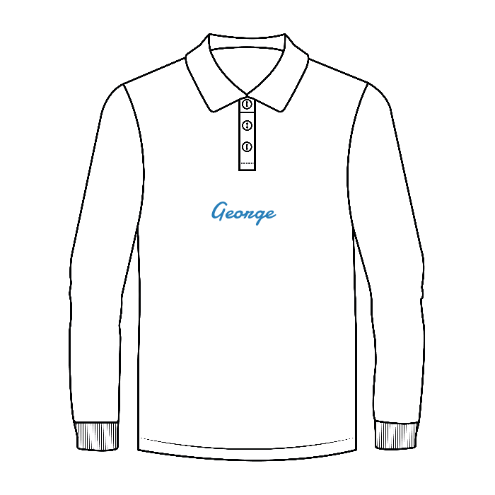 PREMIUM LONG SLEEVE POLO - FRUIT OF THE LOOM