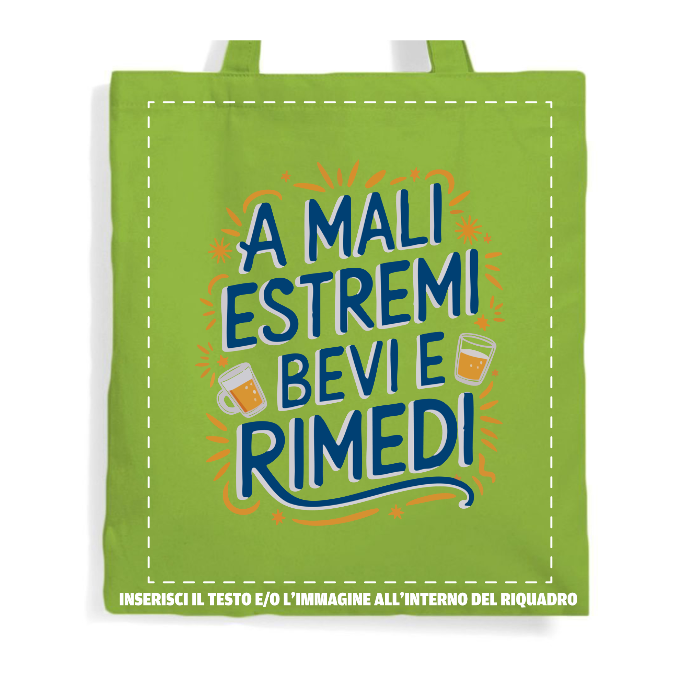 SHOPPER PREMIUM IN COTONE MANICO LUNGO 100% COTONE - PREMIUM BAG BS