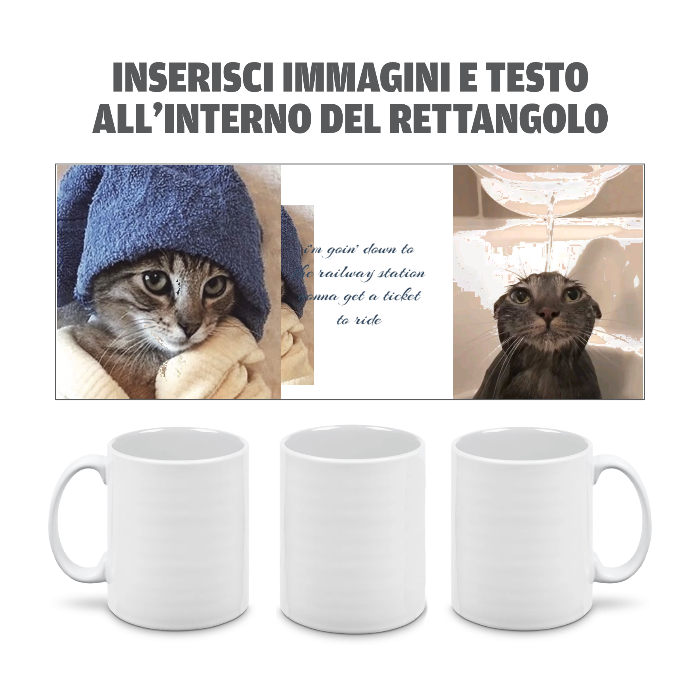 Tazza in Ceramica Personalizzata con Foto e Scritte