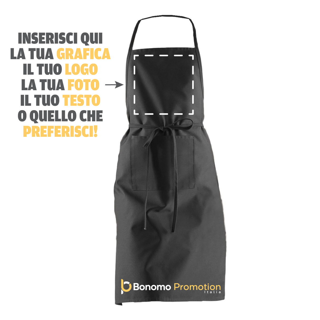 Grembiule da Cucina Personalizzabile con Foto e Scritta