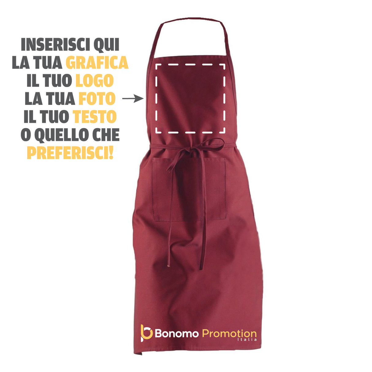 Grembiule da Cucina Personalizzabile con Foto e Scritta