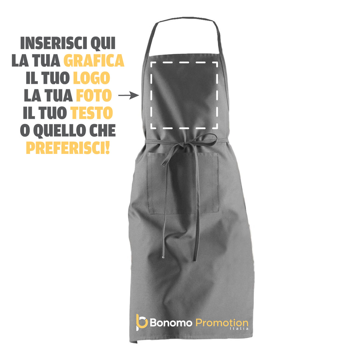 Grembiule da Cucina Personalizzabile con Foto e Scritta