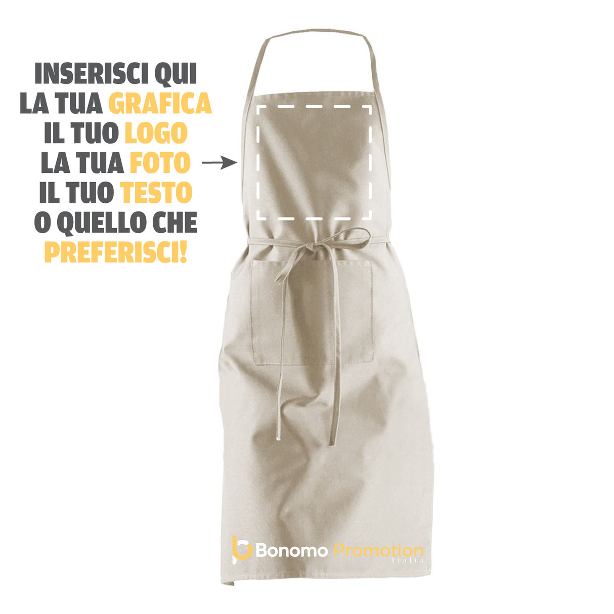 Grembiule da Cucina Personalizzabile con Foto e Scritta