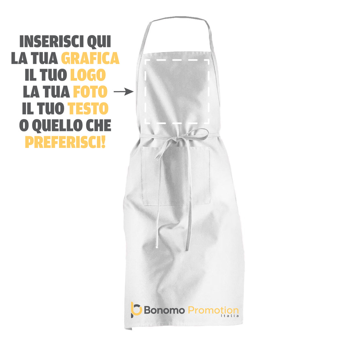 Grembiule da Cucina Personalizzabile con Foto e Scritta
