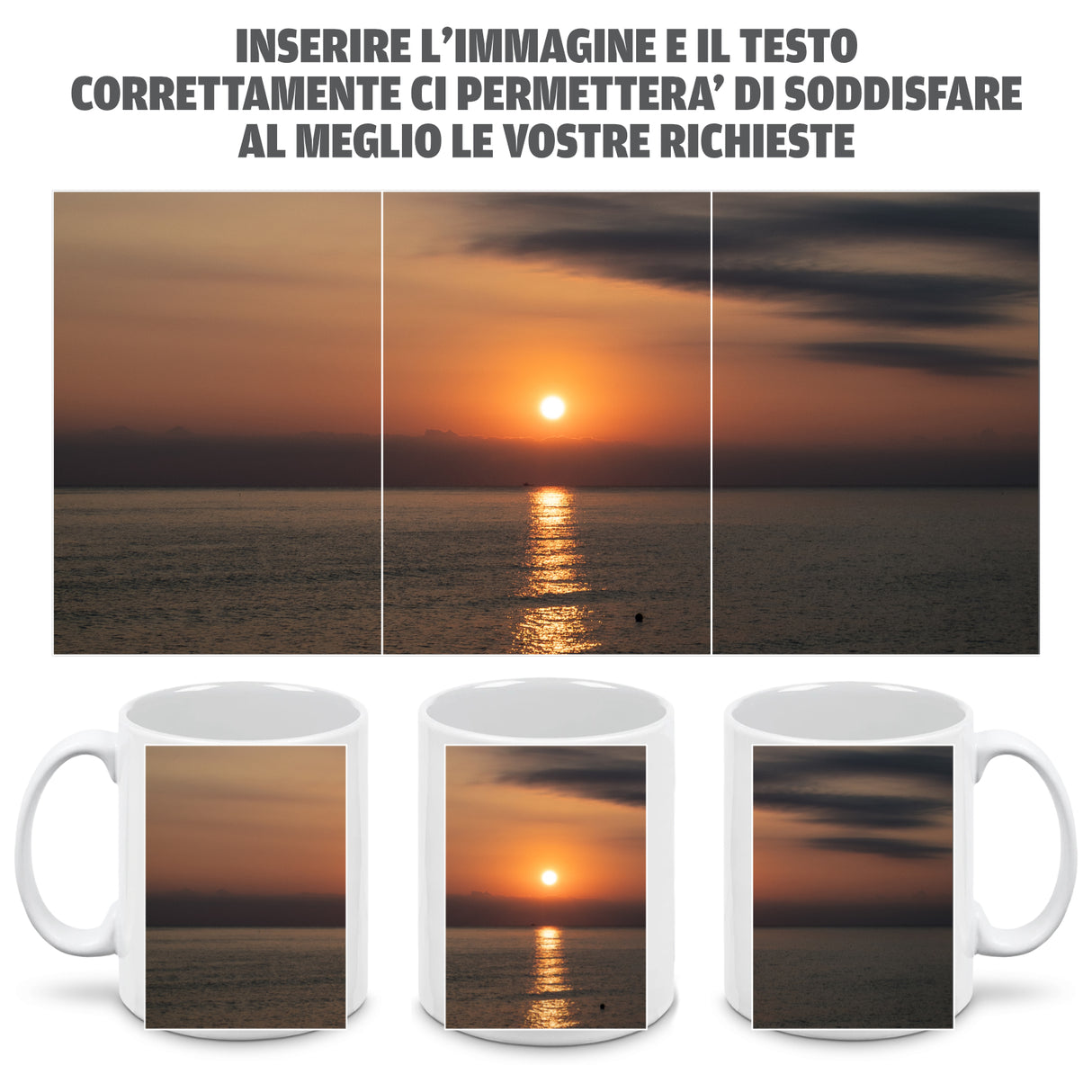 Tazza in Ceramica Personalizzata con Foto e Scritte