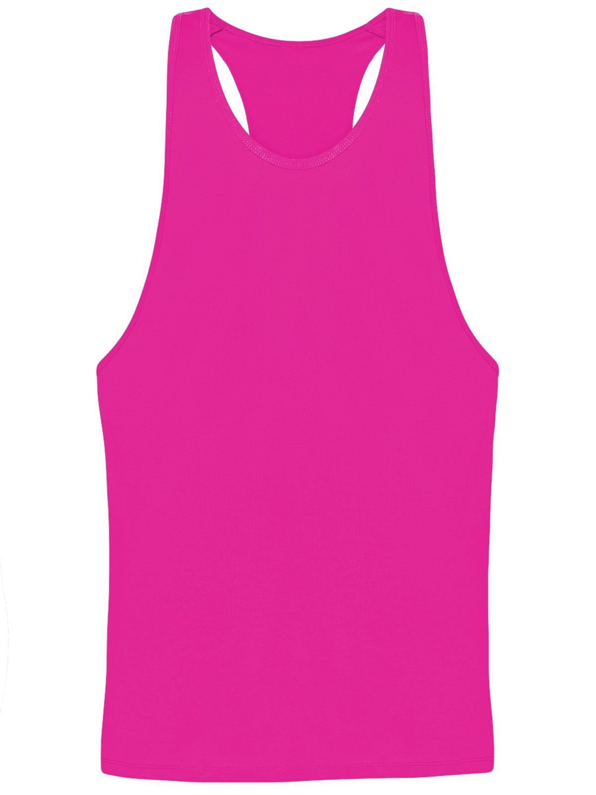 CANOTTA SPORTIVA UNISEX IN POLIESTERE HOLIDAYS - BSRosa Fluo