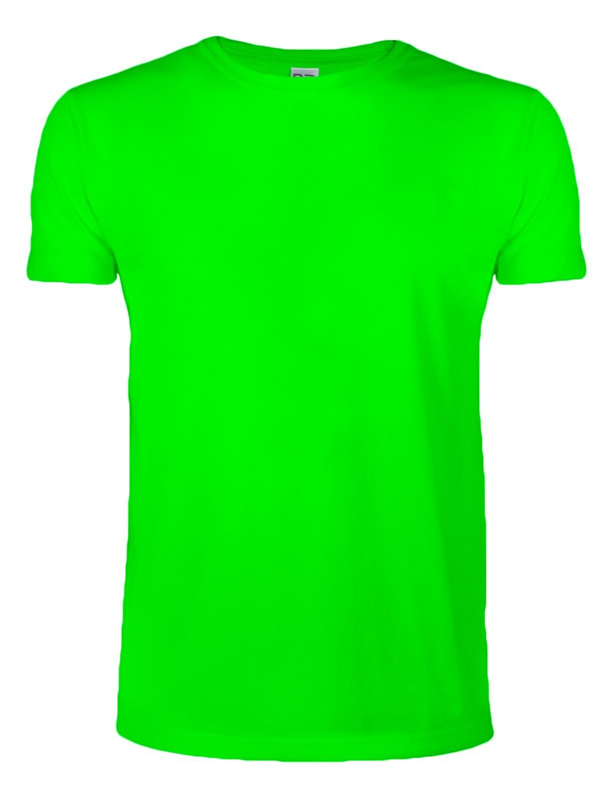T-SHIRT POLIESTERE COTTON TOUCH - BSVerde Fluo