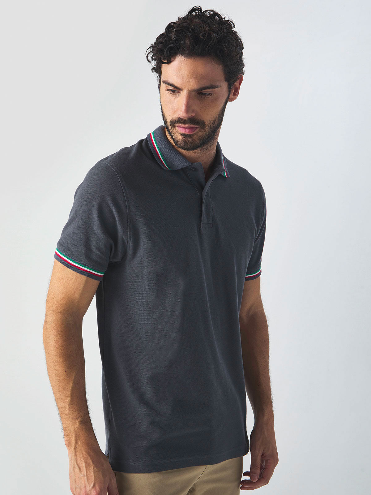 POLO UOMO TRICOLOR ITALY - BS