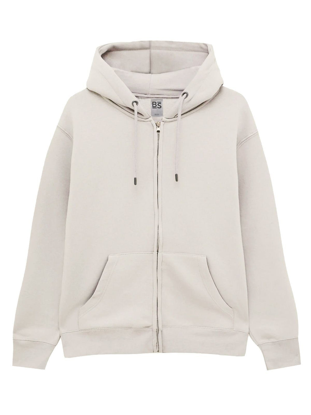 FELPA BERRY CON CAPPUCCIO E ZIP IN COTONE FRENCH TERRY - BS