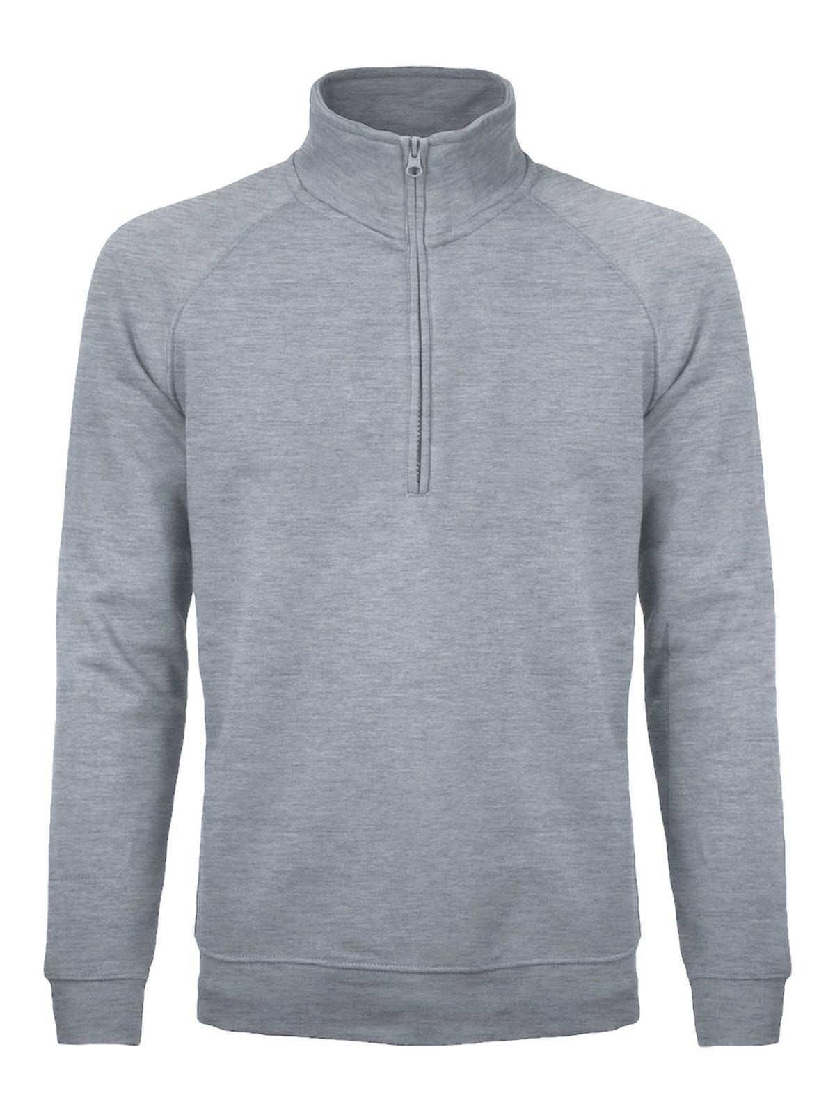 FELPA SIRIO MEZZA ZIP CON MANICHE RAGLAN IN COTONE E POLIESTERE - BS