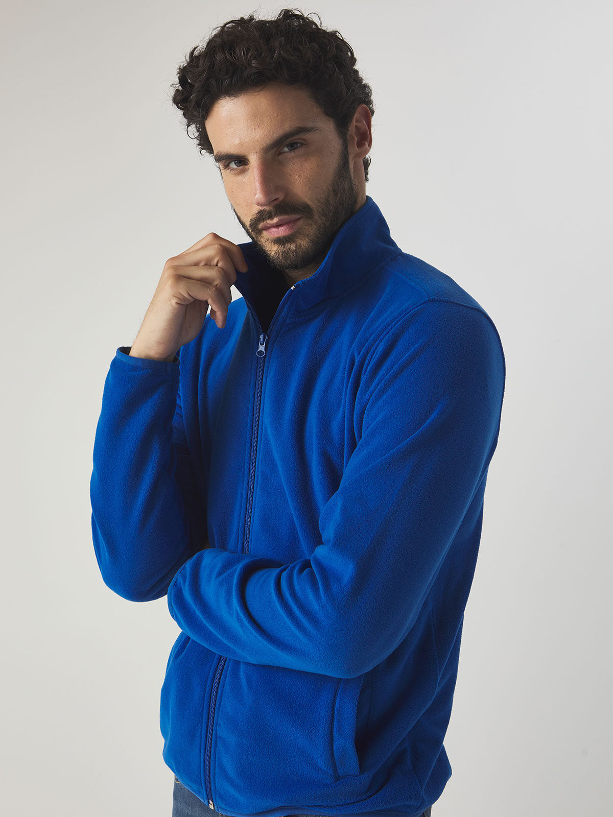 MICROPILE UOMO 100% POLIESTERE ZIP INTERA - NIAGARA BS