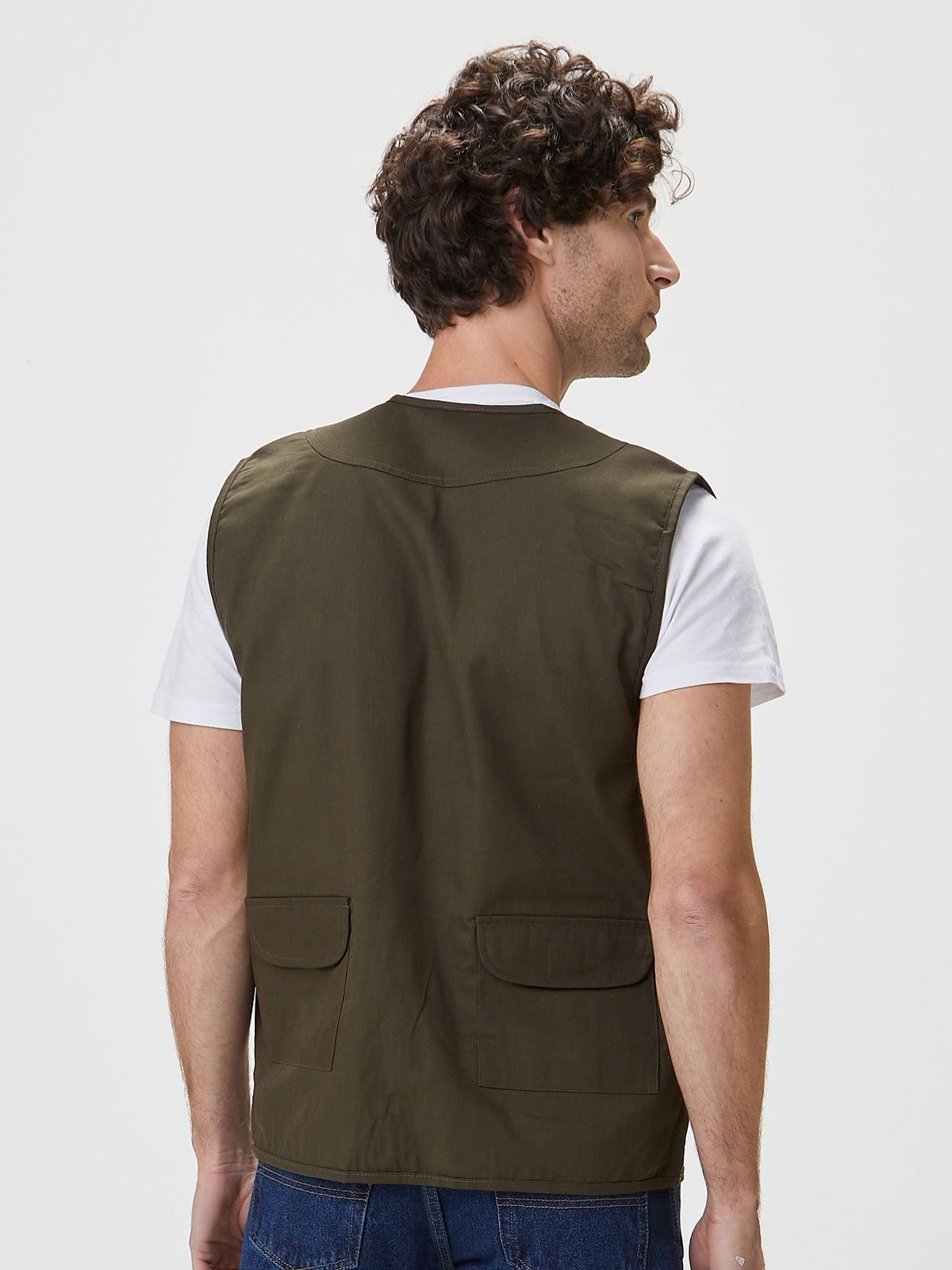 GILET UOMO 65% POLIESTERE 35% COTONE - REPORTER BS