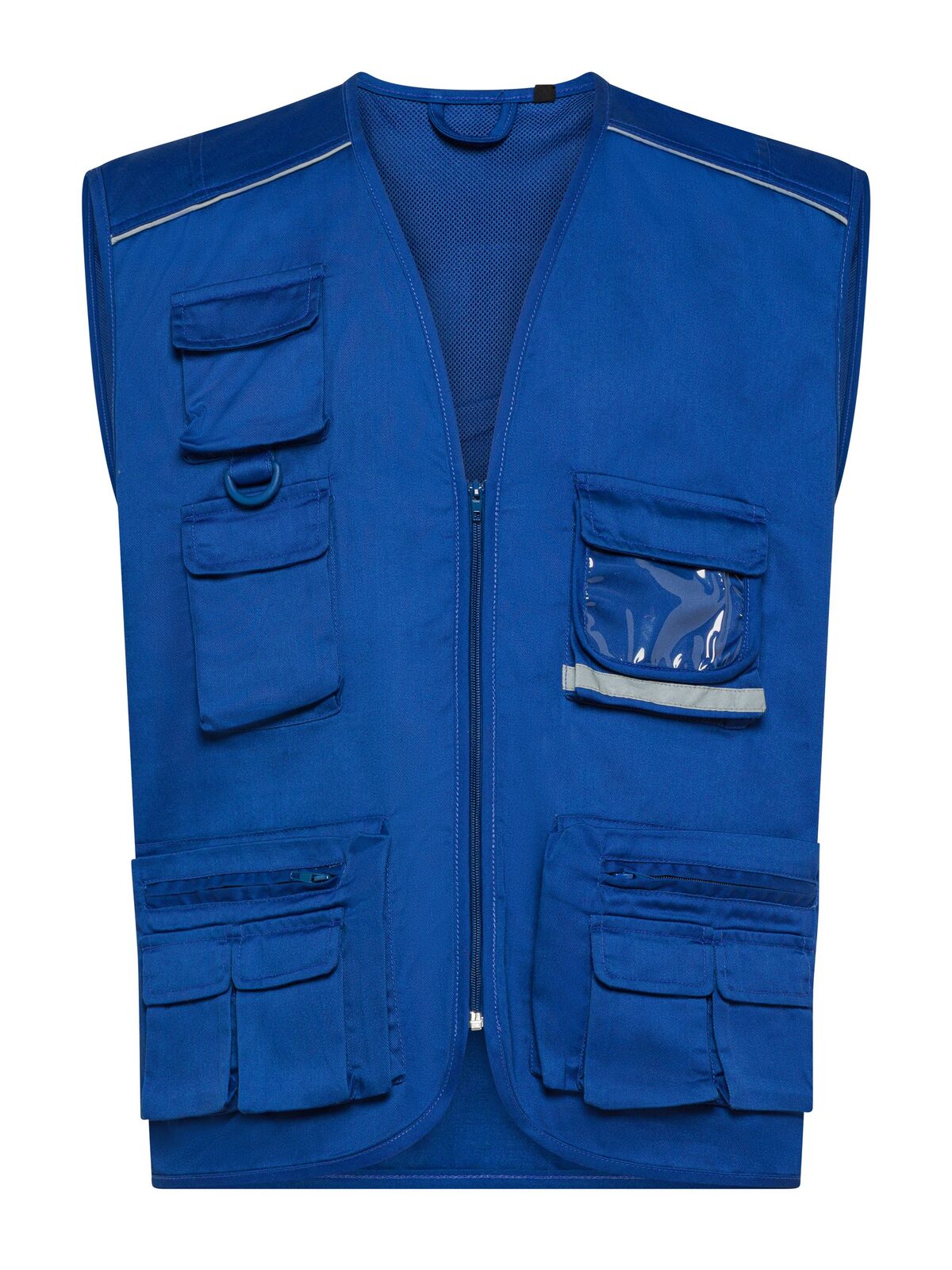 GILET MULTITASCHE UNISEX DA LAVORO CON INSERTI RIFLETTENTI – STEEL | BS