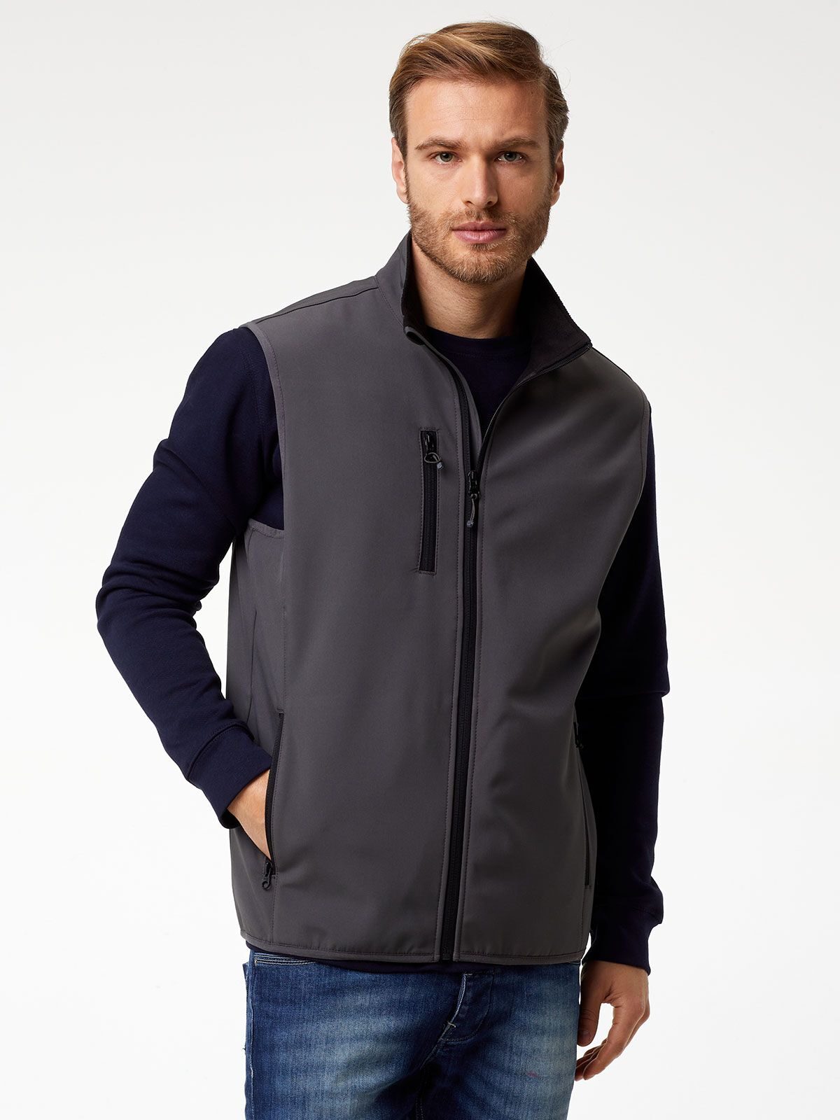 GILET SOFTSHELL UOMO 96% POLIESTERE IMPERMEABILE - TRAVELLER BS