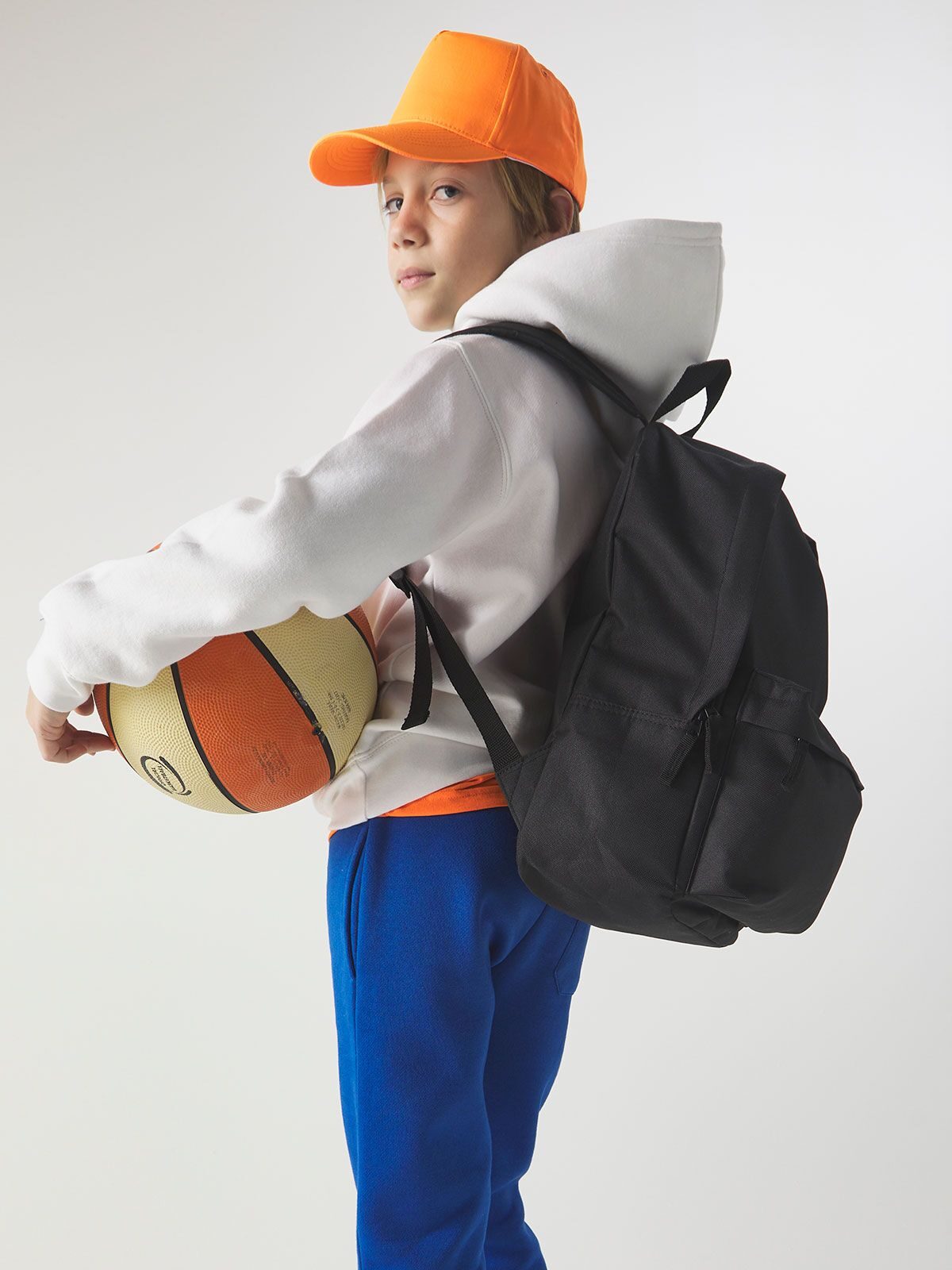 ZAINO IN POLIESTERE 600D CON TASCA FRONTALE - BACKPACK BS