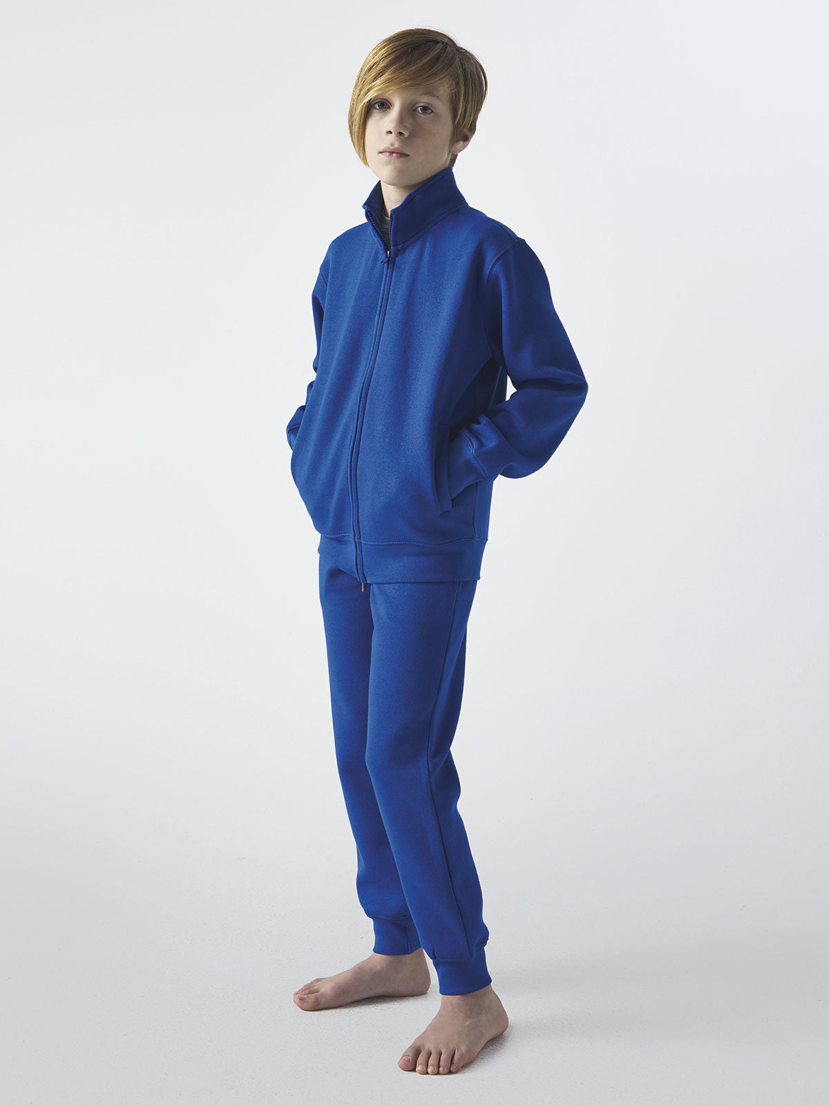 FELPA HARLEM KIDS CON ZIP INTERA IN COTONE E POLIESTERE - BS