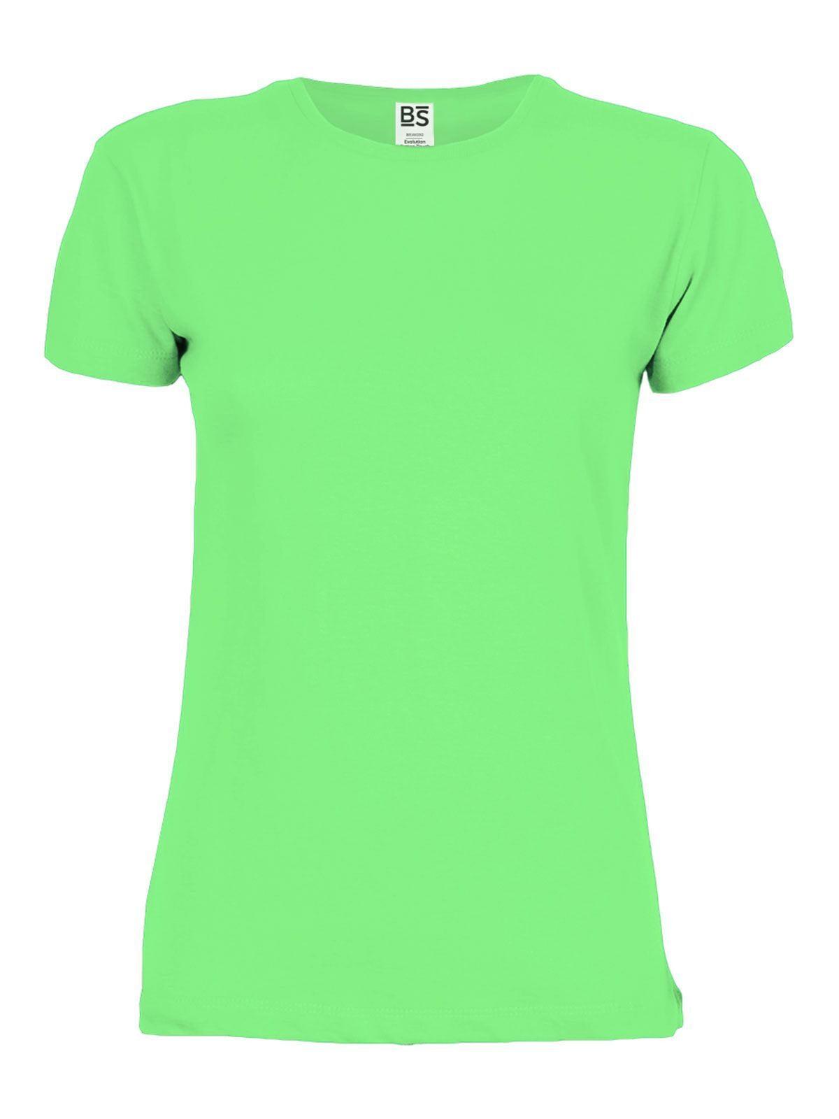 T-SHIRT POLIESTERE COTTON TOUCH DONNA - BSVerde Fluo