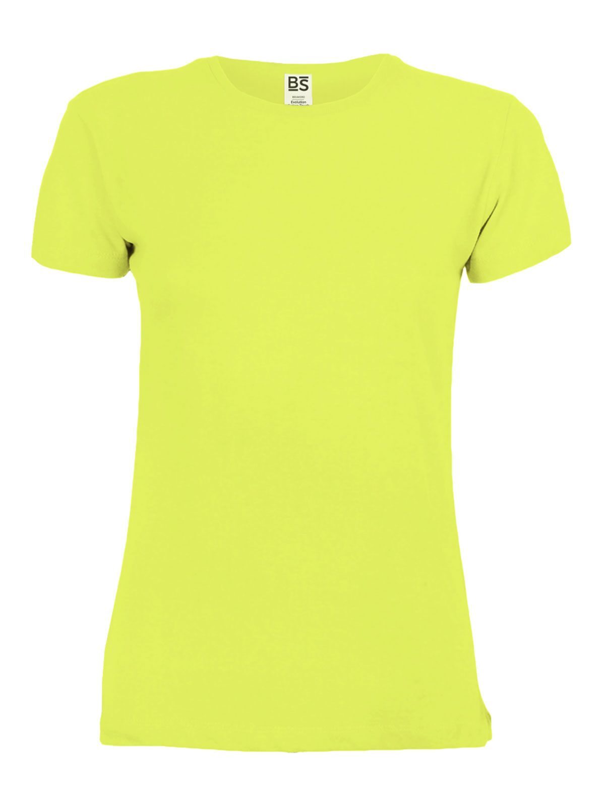 T-SHIRT POLIESTERE COTTON TOUCH DONNA - BSGiallo Fluo
