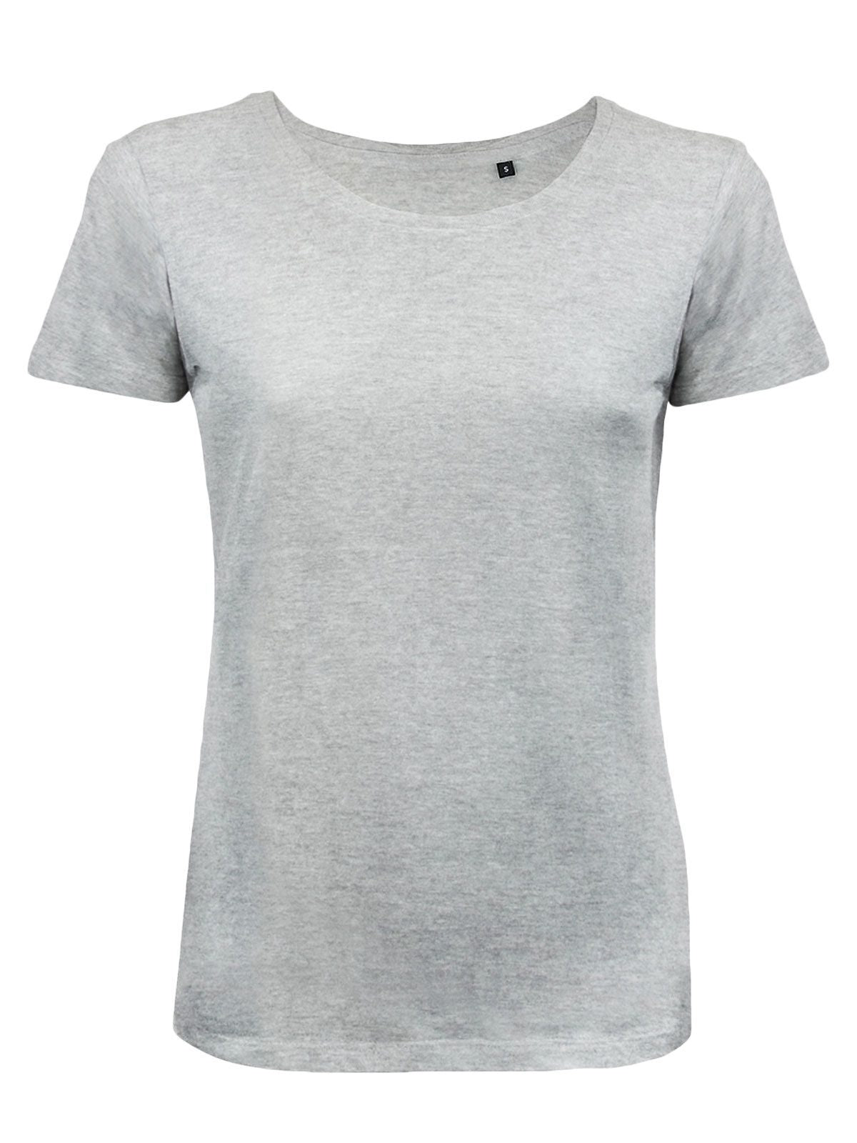 T-SHIRT COTONE ORGANICO MOON DONNA - BSGrigio Melange