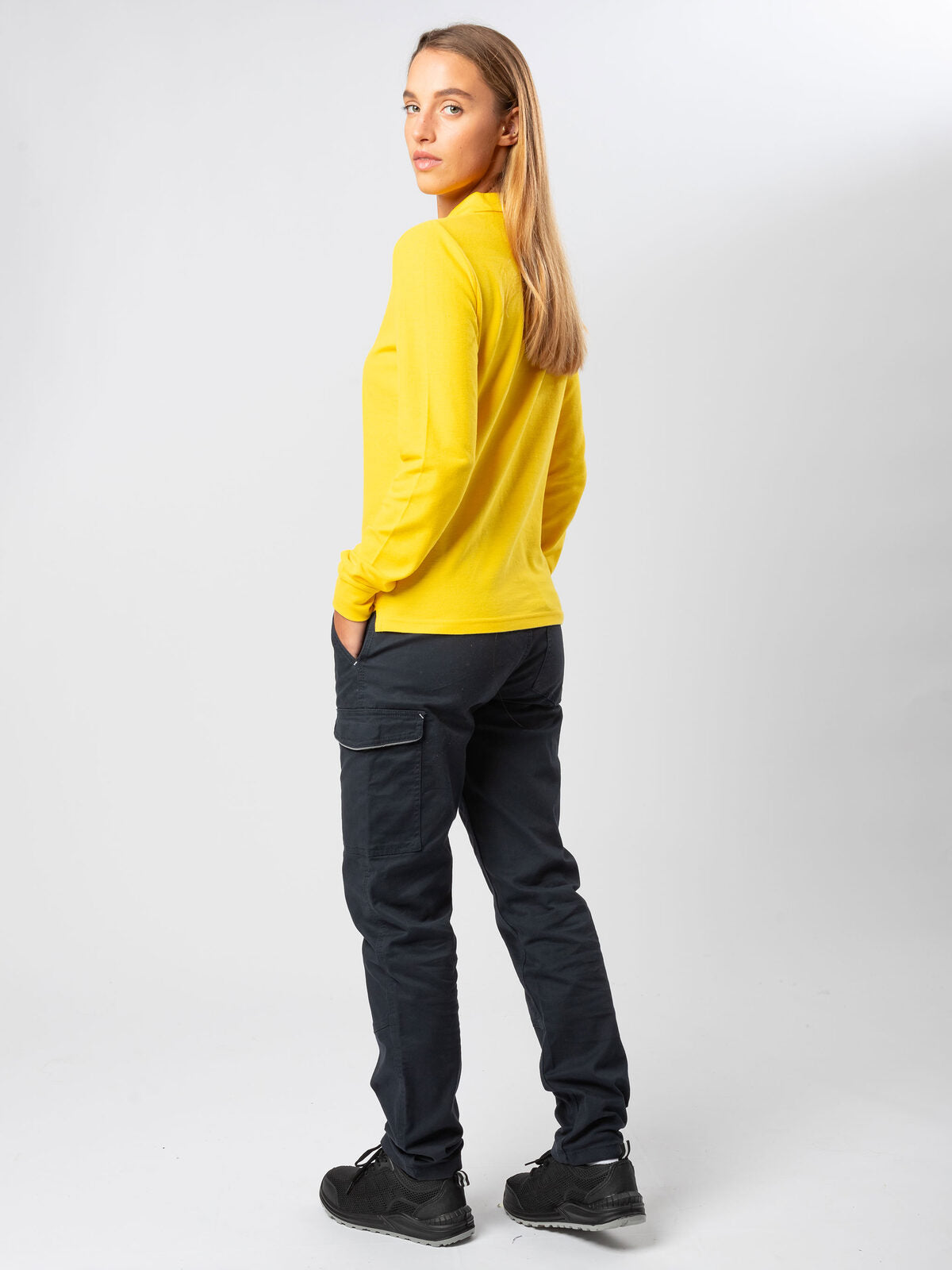 PANTALONE DA LAVORO DONNA MULTITASCHE CON INSERTI HIVIZ – STRETCH FIT | BS