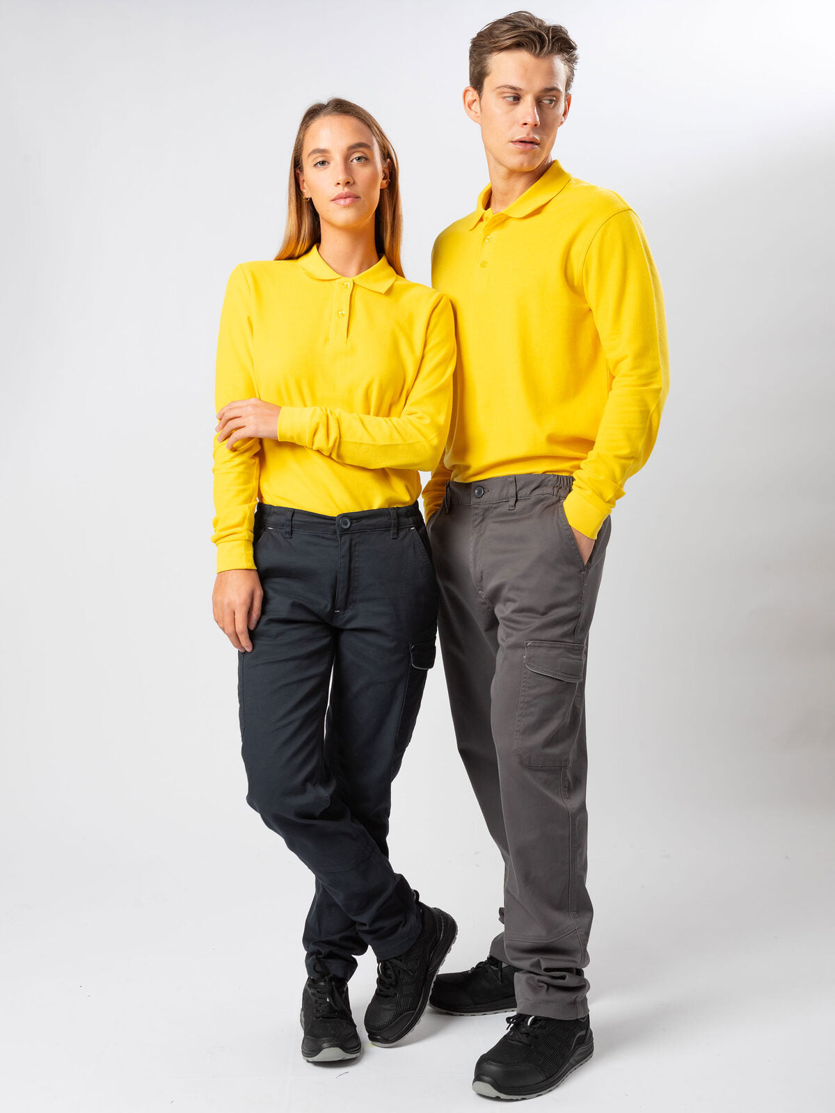 PANTALONE DA LAVORO DONNA MULTITASCHE CON INSERTI HIVIZ – STRETCH FIT | BS