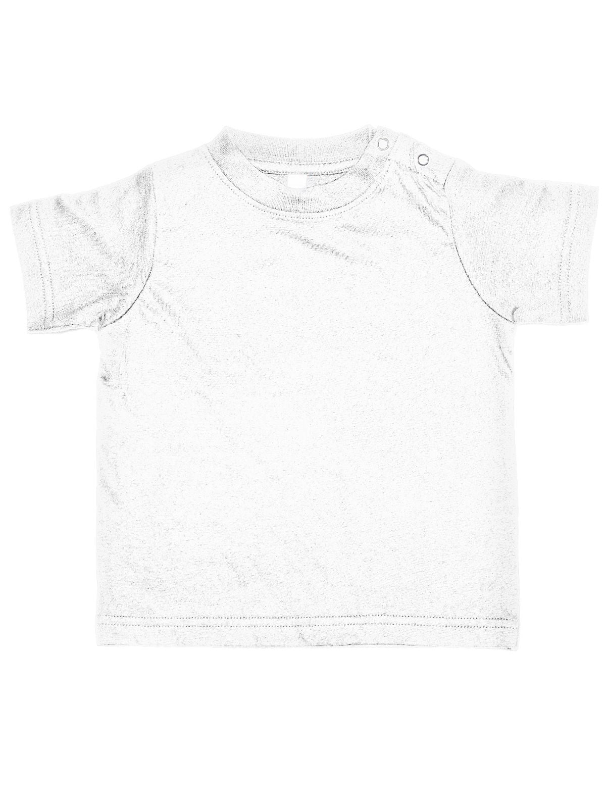 T-SHIRT NEONATO IN COTONE CON BOTTONI AUTOMATICI | THE COTTON FACTORY