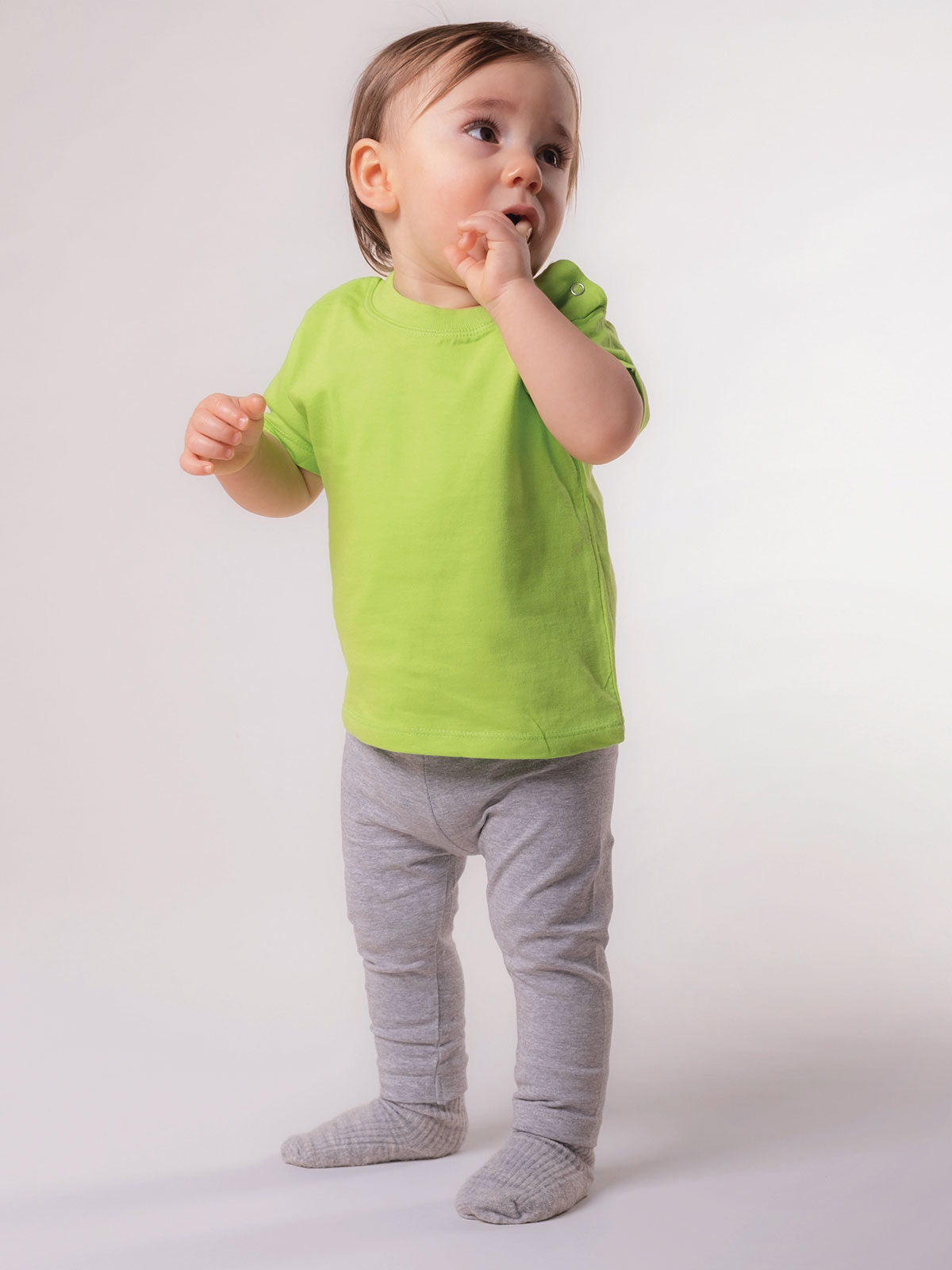 LEGGINGS NEONATO IN COTONE ELASTICIZZATO CON VITA MORBIDA | THE COTTON FACTORY