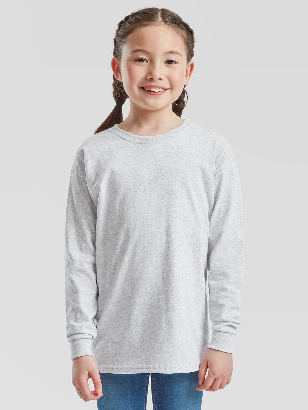 T-SHIRT KIDS VALUEWEIGHT LONG SLEEVE T - FRUIT OF THE LOOM fronte