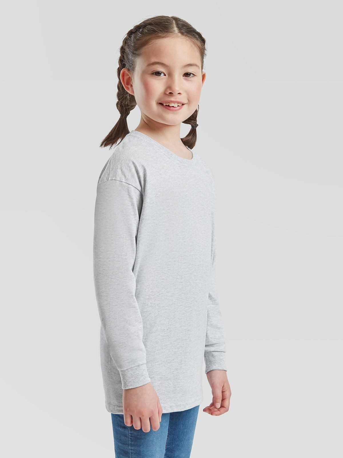 T-SHIRT KIDS VALUEWEIGHT LONG SLEEVE T - FRUIT OF THE LOOM laterale