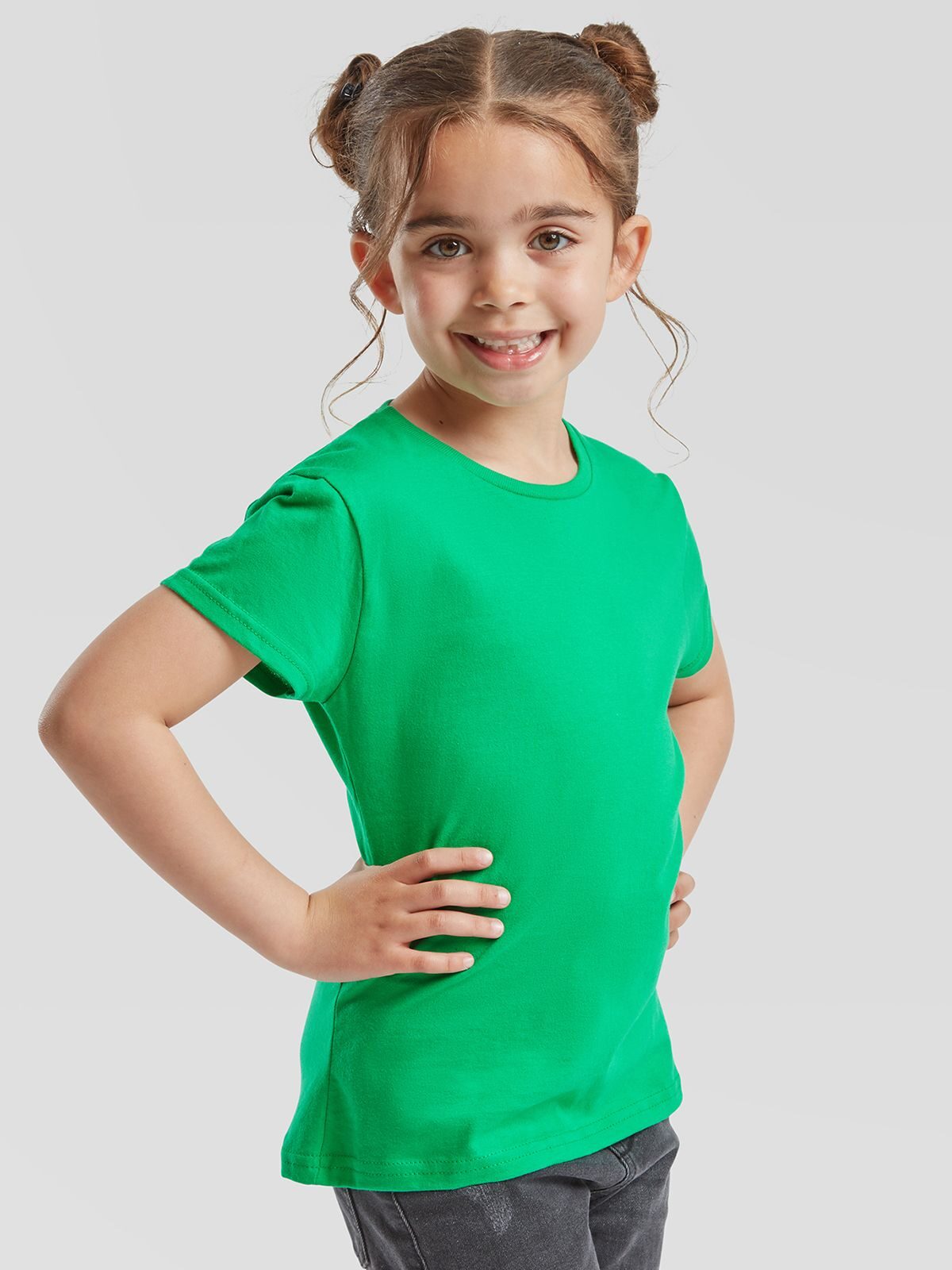 T-SHIRT GIRL ICONIC 150 T - FRUIT OF THE LOOM laterale