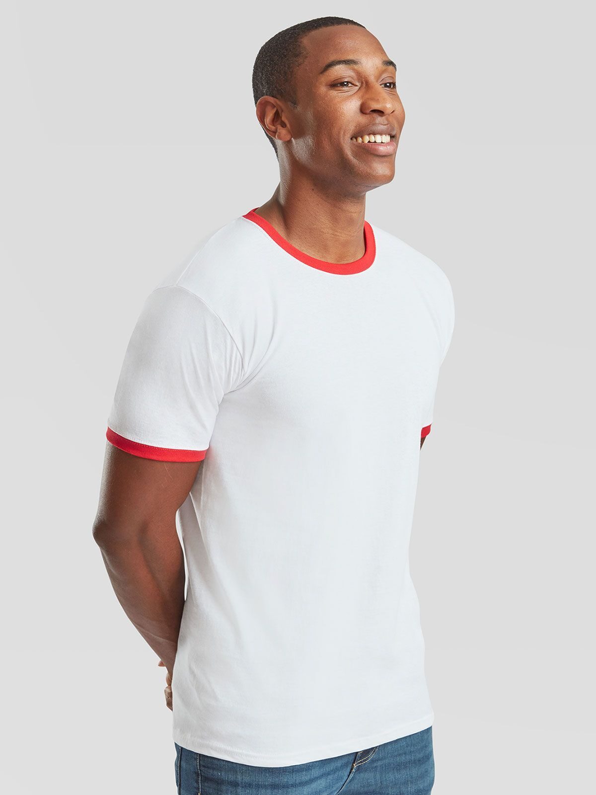 T-SHIRT VALUEWEIGHT RINGER T - FRUIT OF THE LOOM laterale