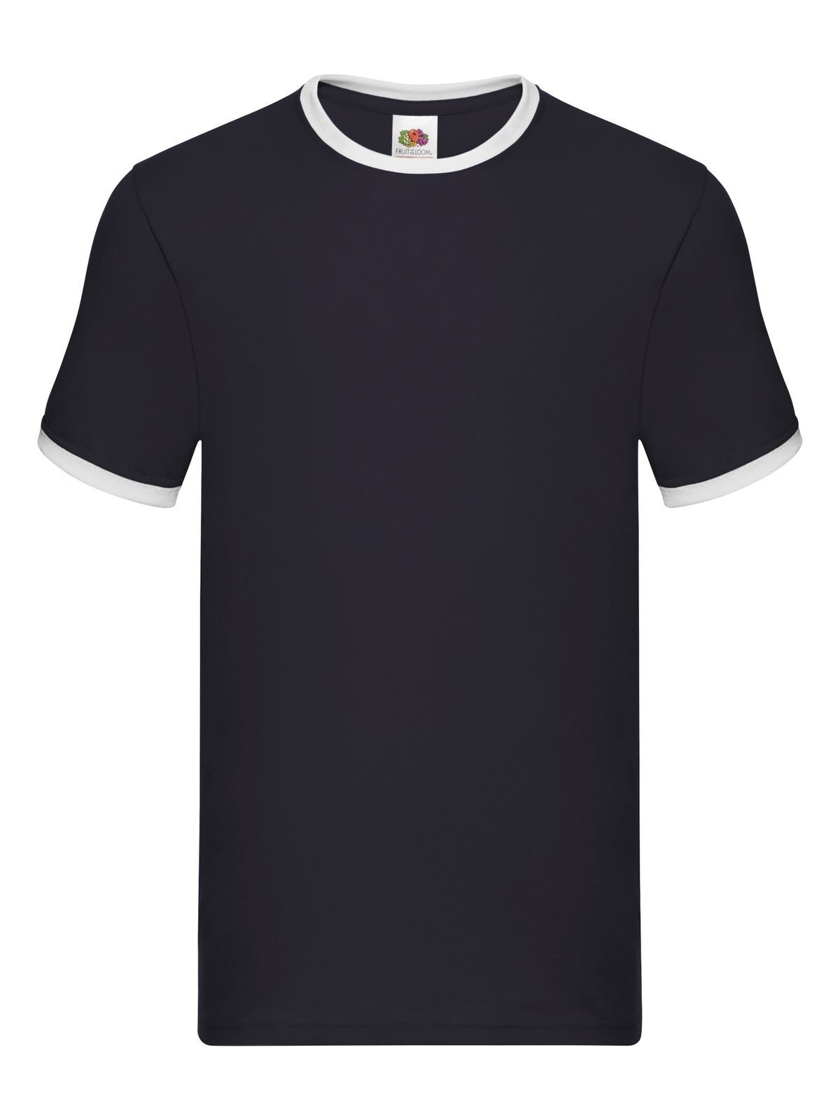 T-SHIRT VALUEWEIGHT RINGER T - FRUIT OF THE LOOMBlu-Bianco