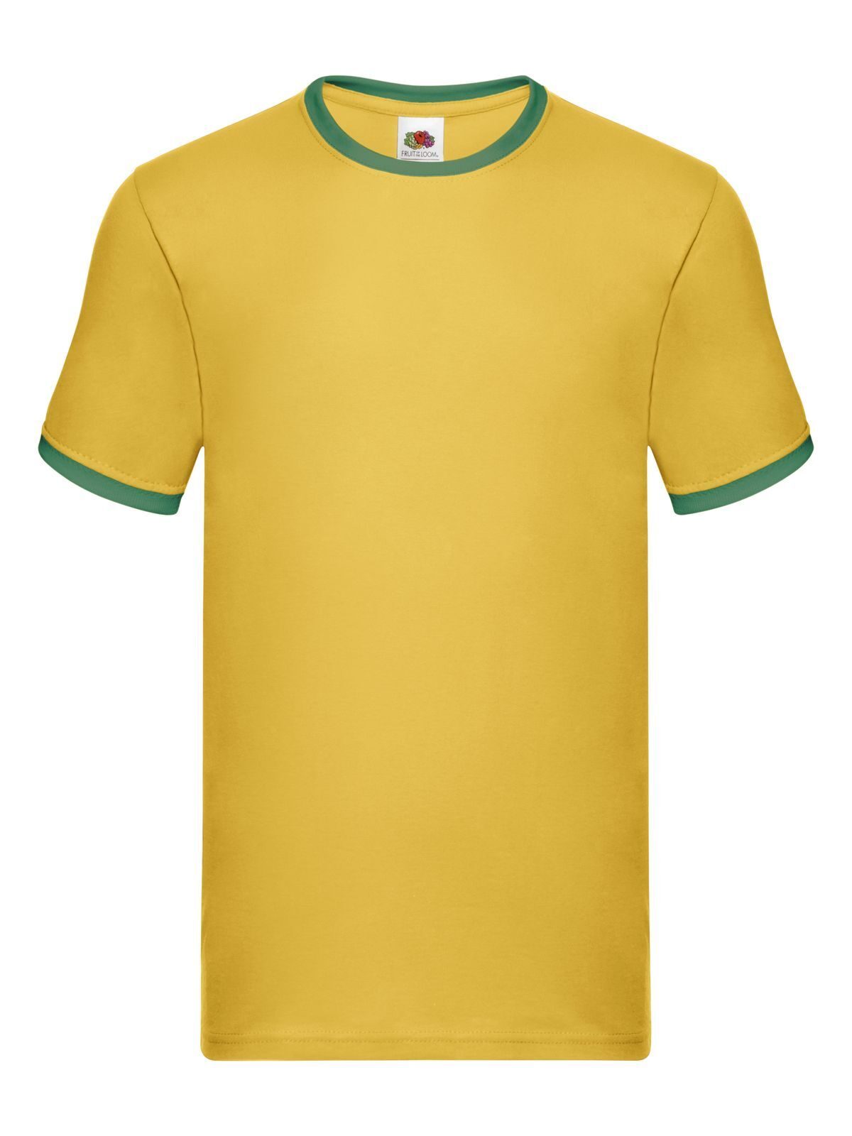 T-SHIRT VALUEWEIGHT RINGER T - FRUIT OF THE LOOMGirasole-Verde Prato