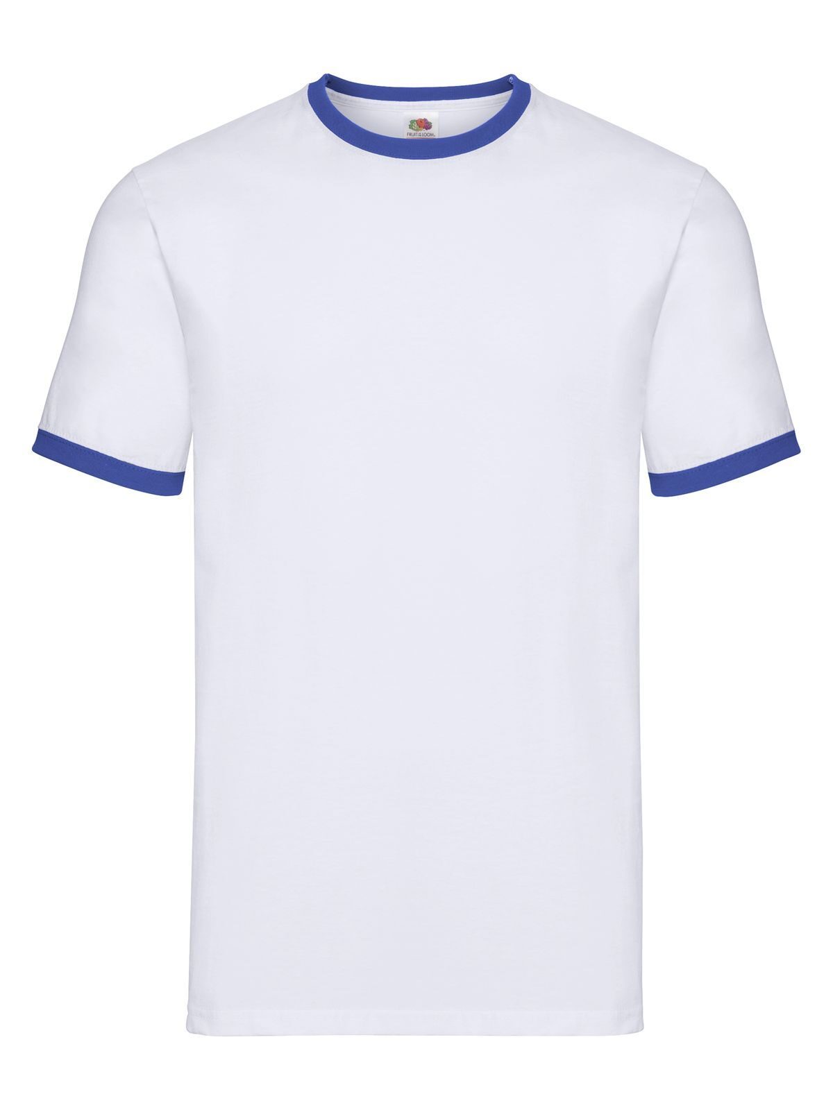 T-SHIRT VALUEWEIGHT RINGER T - FRUIT OF THE LOOMBianco-Royal Blu