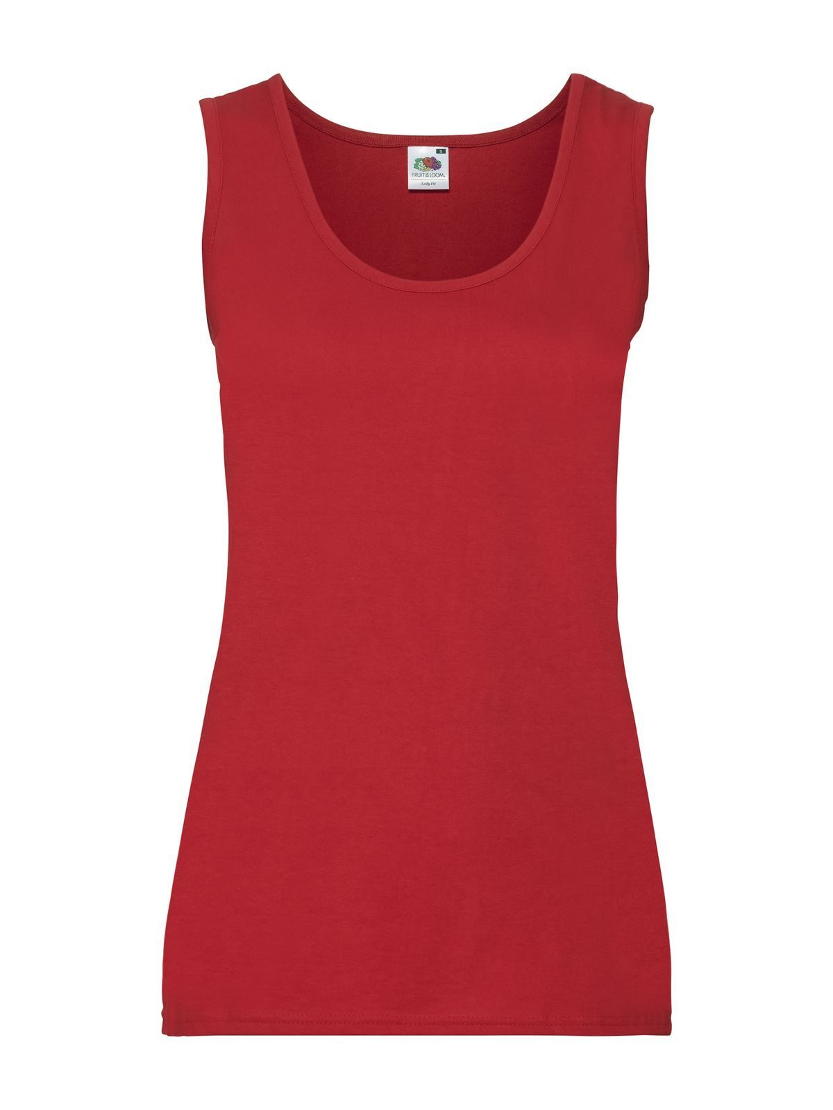 CANOTTA LADIES VALUEWEIGHT ATHLETIC VEST - FRUIT OF THE LOOMRosso